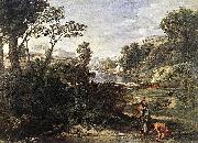 Landscape with Diogenes Poussin